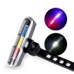 Bicycle LED USB Tail Light 7505C: Red White Blue Night Riding Lamp - 1