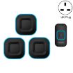 CACAZI V028F Wireless UK Plug Doorbell 1 for 3 (Black) - 1