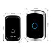CACAZI A50 Wireless Music Doorbell, No Battery, EU Plug, Black - 3