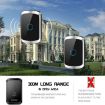 CACAZI A50 Wireless Music Doorbell, UK Plug, Battery-Free (Black) - 4
