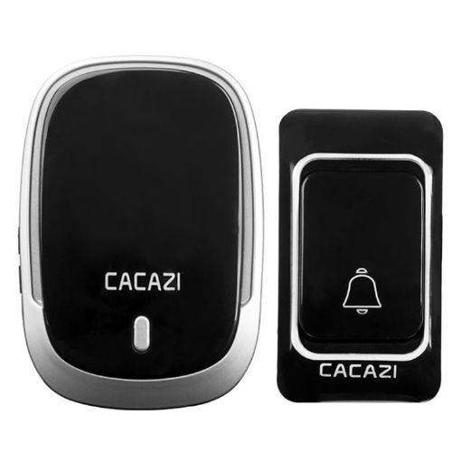 CACAZI Smart Waterproof Wireless Doorbell US Plug (Black) - 1