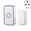 CACAZI A19 Wireless Music Doorbell 1 For 1, UK Plug, No Battery (White) - 1