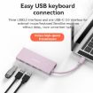 Blueendless 7-in-1 USB-C Docking Station 4K60Hz + Card Reader - 6