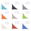 Lake Blue Triangle Outdoor Sunshade Sail Canopy, 3m x 4m x 5m - 2