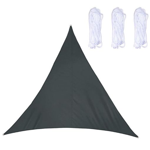 Outdoor Triangle Sunshade Sail Waterproof Canopy, 2.4m x 2.4m x 2.4m - 1