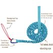 ZXCQYS-L Red Bicycle Tow Rope for Parent-Child Mountain Biking - 3
