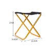 Portable Red Camping Chair - Folding 7075 Aluminum Stool, 24.5x22.5x27cm - 3