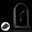 WEST BIKING XL U-Shaped Bicycle Key Lock, Anti-Theft, Black - 2
