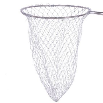 Foldable Stainless Steel Fishing Net, Solid 45cm Mesh - 1