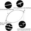 Foldable Stainless Steel Fishing Net, Solid 45cm Mesh - 6