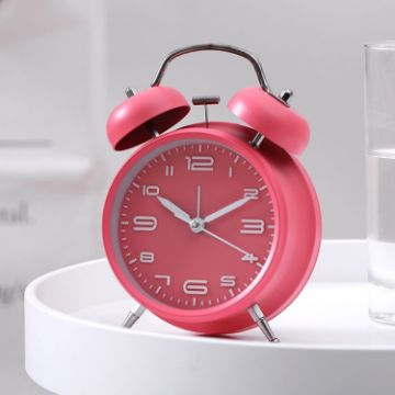 Pink 3304T Bedroom Bedside Alarm Clock with Night Light - 1