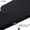 KC601 A4 Leather Business Zipper Folder, Black, No Extras - 6