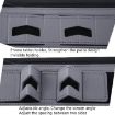 KC601 A4 Dark Blue Leather Business Zipper Folder, No Extras - 4