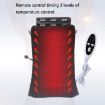 Electric Waist Lumbar Massager: Spine Heating Belt (US Plug, White) - 6