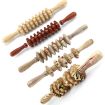 Wooden Leg & Abdominal Roller Massager with 358 Wheels - 2