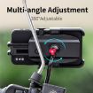 WEST BIKING 360 Rotatable Aluminum Bike Phone Holder, Rearview Mirror Style - 5