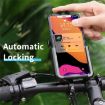 WEST BIKING 360 Rotatable Aluminum Bike Phone Holder, Rearview Mirror Style - 6