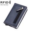 RFID Stainless Steel Credit Card and Business Card Holder (Blue) - 1
