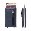 RFID Stainless Steel Credit Card and Business Card Holder (Blue) - 3