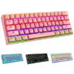 LEAVEN K28 61 Keys RGB Wireless/Wired Mechanical Keyboard White - 2