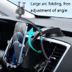 Oatsbasf Car Metal Gravity Mobile Phone Bracket - Black - 4