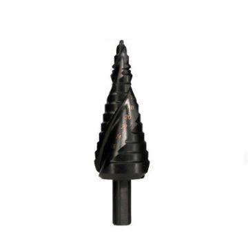 6-30mm Spiral Flute Step Drill Bit with Triangular Shank - 1