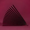 69x39cm Purple Red Folding Fan Photo Background Cardboard Prop - 1