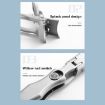 Large Black Stainless Steel Anti-Fly Splattering Nail Knife - 5