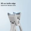 Large Black Stainless Steel Anti-Fly Splattering Nail Knife - 6