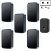 CACAZI A19 Wireless Music Doorbell, EU Plug, Black, No Battery - 1