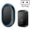 CACAZI A80 1 For 1 Wireless Music Doorbell, EU Plug (Black) - 1