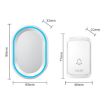CACAZI A80 Wireless Music Doorbell, UK Plug, Black, No Battery Needed - 2