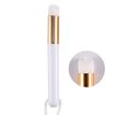 6 PCS Nasal Brush Set for Blackhead Removal, Flower Head White Gold - 1
