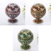 Dragon Ancient Copper Metal Globe Ashtray with Lid for Decoration - 2