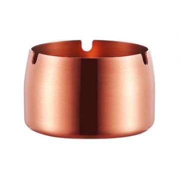 Rose Gold Windproof Drop-Proof Thickened Stainless Steel Ashtray Medium - 1