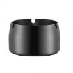 Windproof Thickened Stainless Steel Ashtray, Medium (Black) - 1