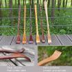 Wooden Back Scratcher BQR01, Bamboo Section, Long Handle, Red Style - 4