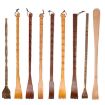 BQR01 Wooden Back Scratcher with Long Handle, Dual-use Massage Tool - 2
