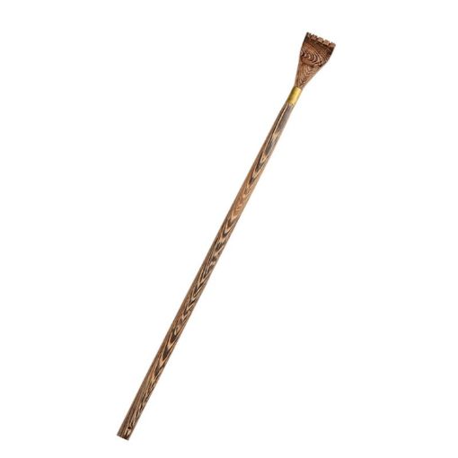 BQR01 Wooden Back Scratcher, Long Handle Small Hand Style Massage - 1