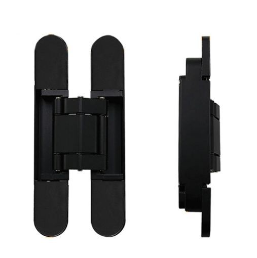 Adjustable 3D Concealed Door Hinge, No. 3 Dumb Black, 80kg Capacity - 1