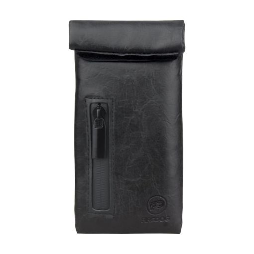 FIREDOG CL-104 Mini Zipper Smoke Anti-Clad Tobacco Bag (Black) - 1