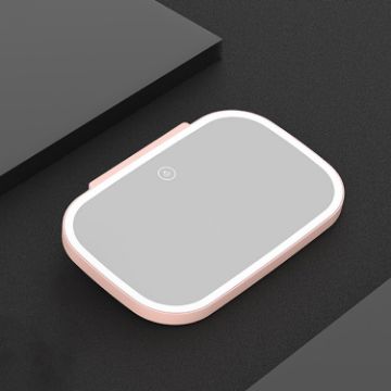 LED Light Pink Car Sun Visor Makeup Mirror - 1