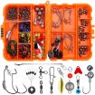213 PCS Squid Hook Accessories Set - 026 Orange Box - 2