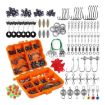 213 PCS Squid Hook Accessories Set - 026 Orange Box - 3