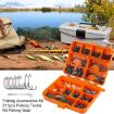 213 PCS Squid Hook Accessories Set - 026 Orange Box - 6