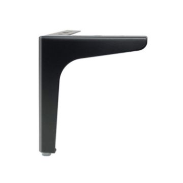 Metal TV Cabinet Sofa Leg, Matte Black, 10cm Height - LH-J0016 - 1