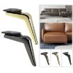 S699 Sickle Metal Furniture Leg, 15cm Height (Gun Black) - 2