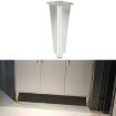 Silver Adjustable Aluminum Furniture Legs - 8cm Height - 1