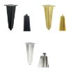 Silver Adjustable Aluminum Furniture Legs - 8cm Height - 2