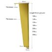 Silver Adjustable Aluminum Furniture Legs - 8cm Height - 4